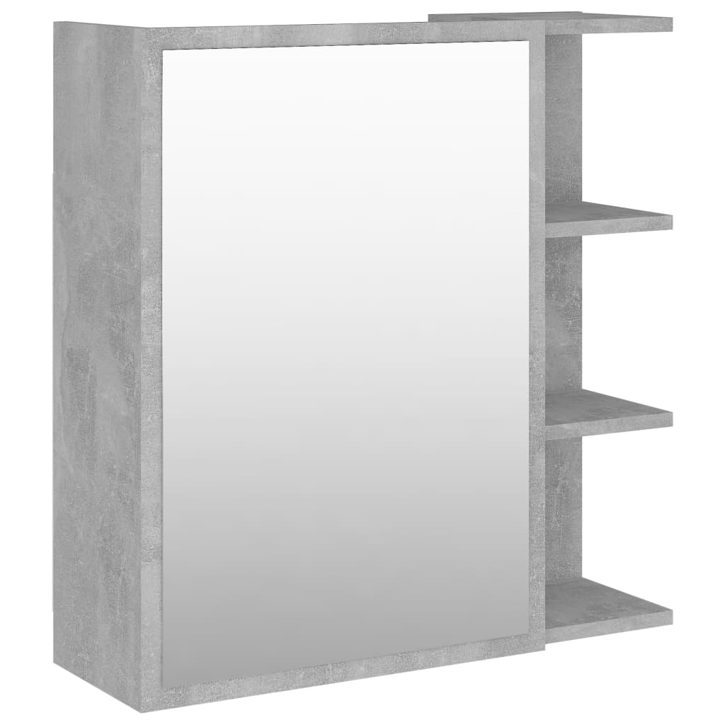 Baderomsspeil Skap Betonggrå 62,5x20,5x64 cm