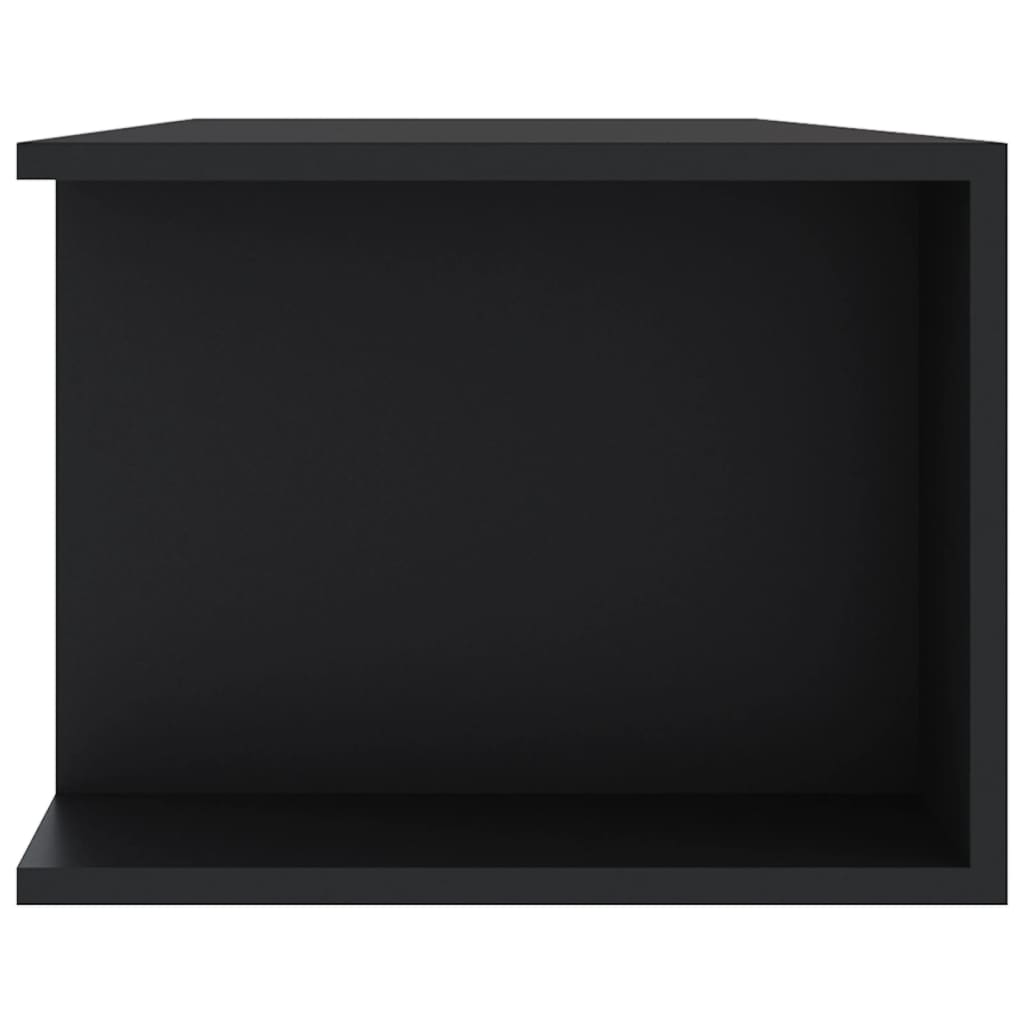 TV-Møbel Svart TV-benk med LED-lys 135x39x30 cm