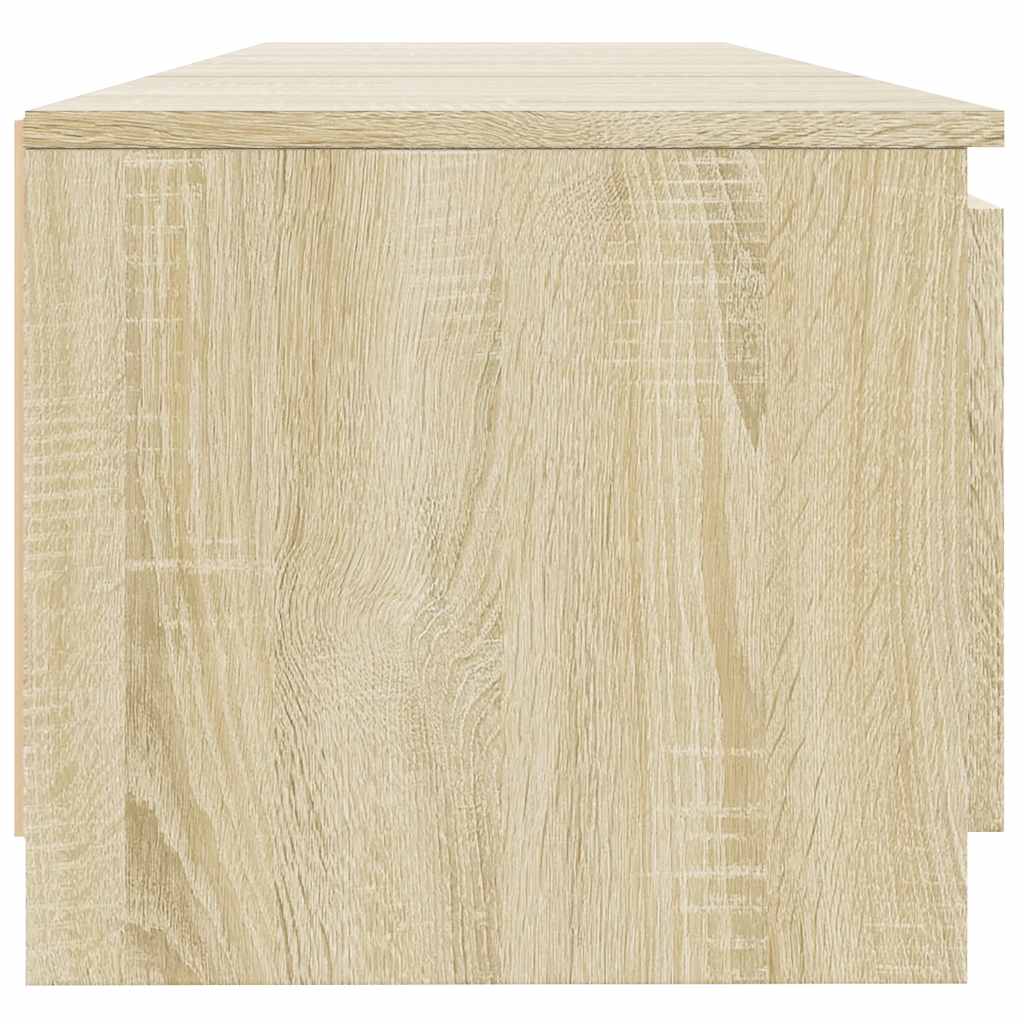 TV-Møbel Sonoma Eik Tv-benk med LED-lys 140x40x35,5 cm