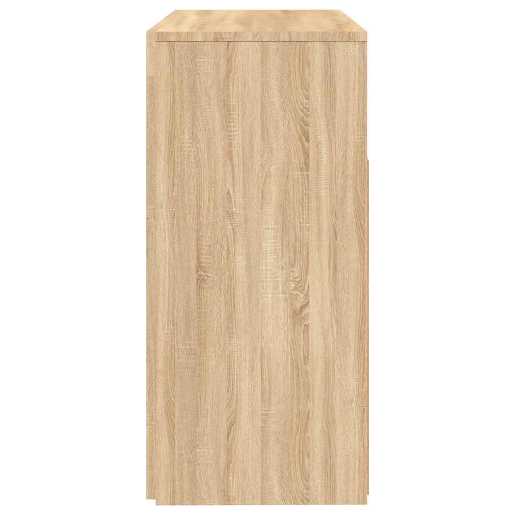 Skjenk Sonoma Eik med LED-lys 80x35x75 cm