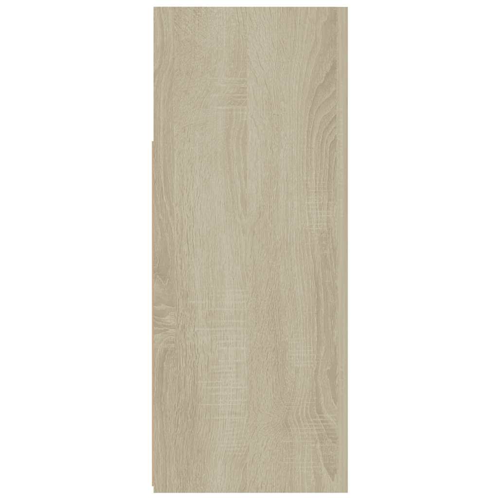 Skjenk Sonoma Eik med LED-lys 115,5x30x75 cm