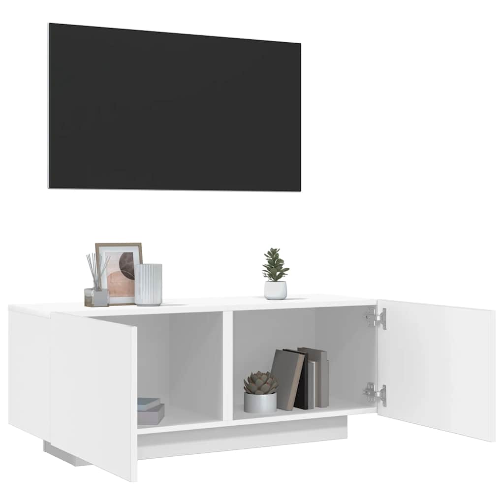 TV-Møbel Hvit Tv-benk 100x35x40 cm