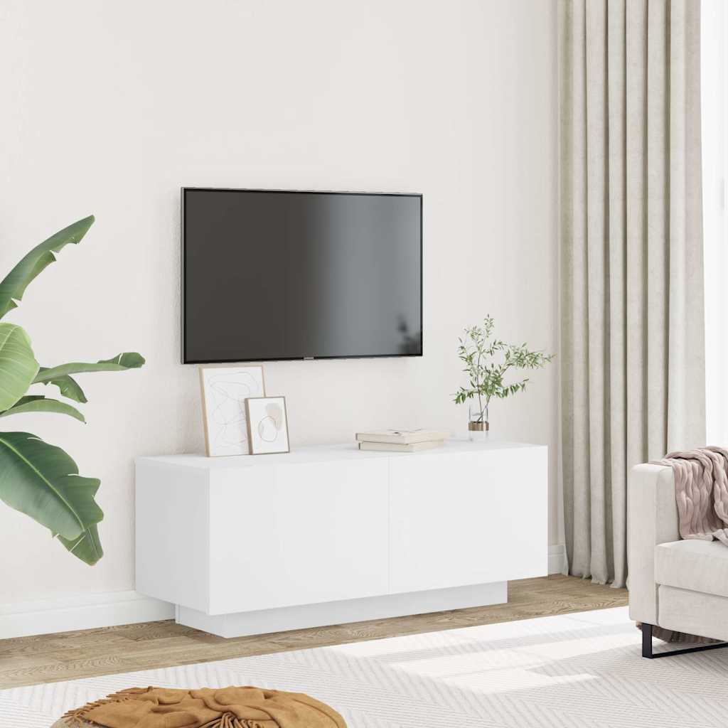 TV-Møbel Hvit Tv-benk 100x35x40 cm