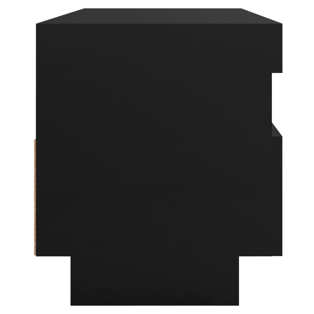 TV-Møbel Svart TV-benk med LED-lys 100x35x40 cm