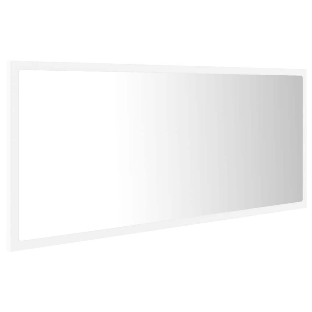 Baderomsspeil LED Hvit 100x8,5x37 cm akryl