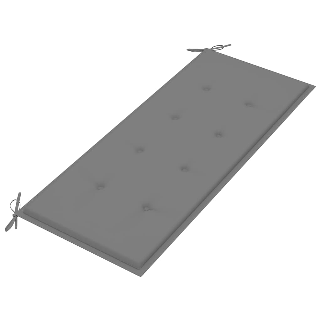 Stablebenk med pute 128,5 cm heltre teak