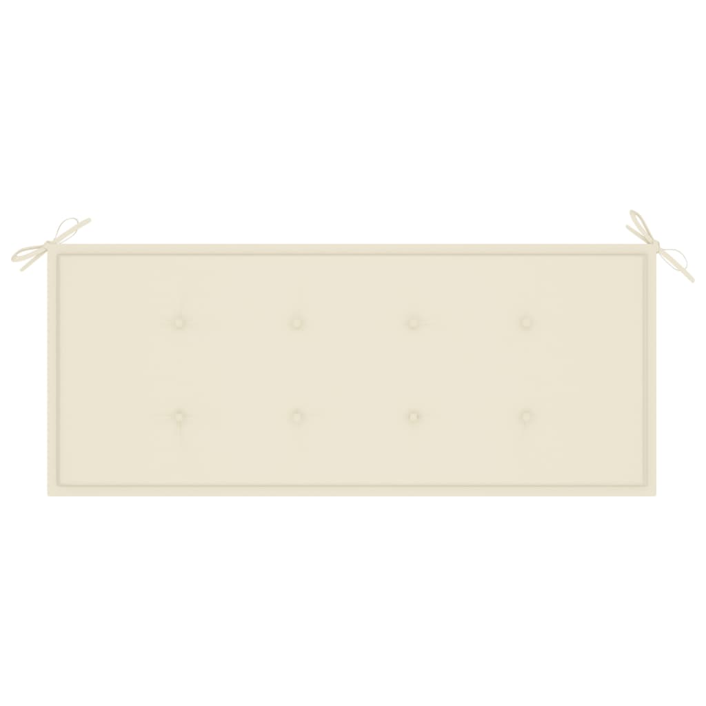 Stablebenk med pute 128,5 cm heltre teak