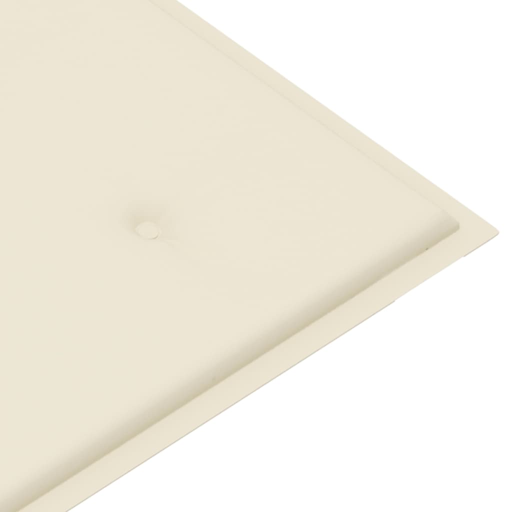 Stablebenk med pute 128,5 cm heltre teak
