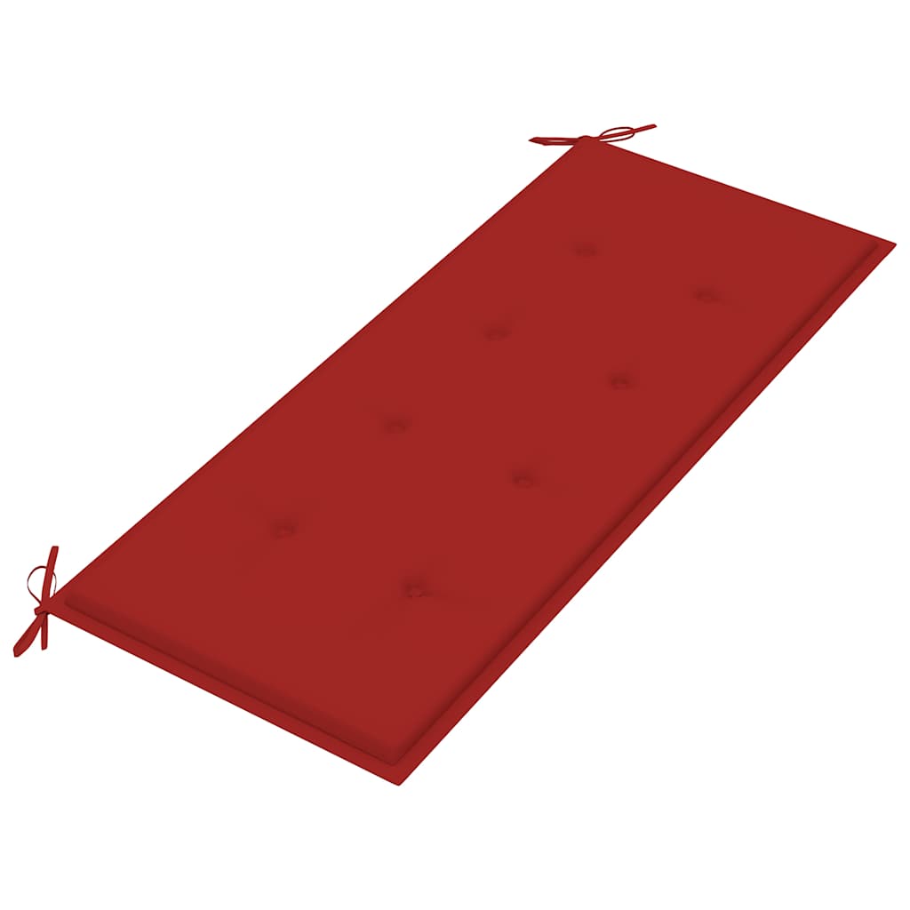 Stablebenk med pute 128,5 cm heltre teak