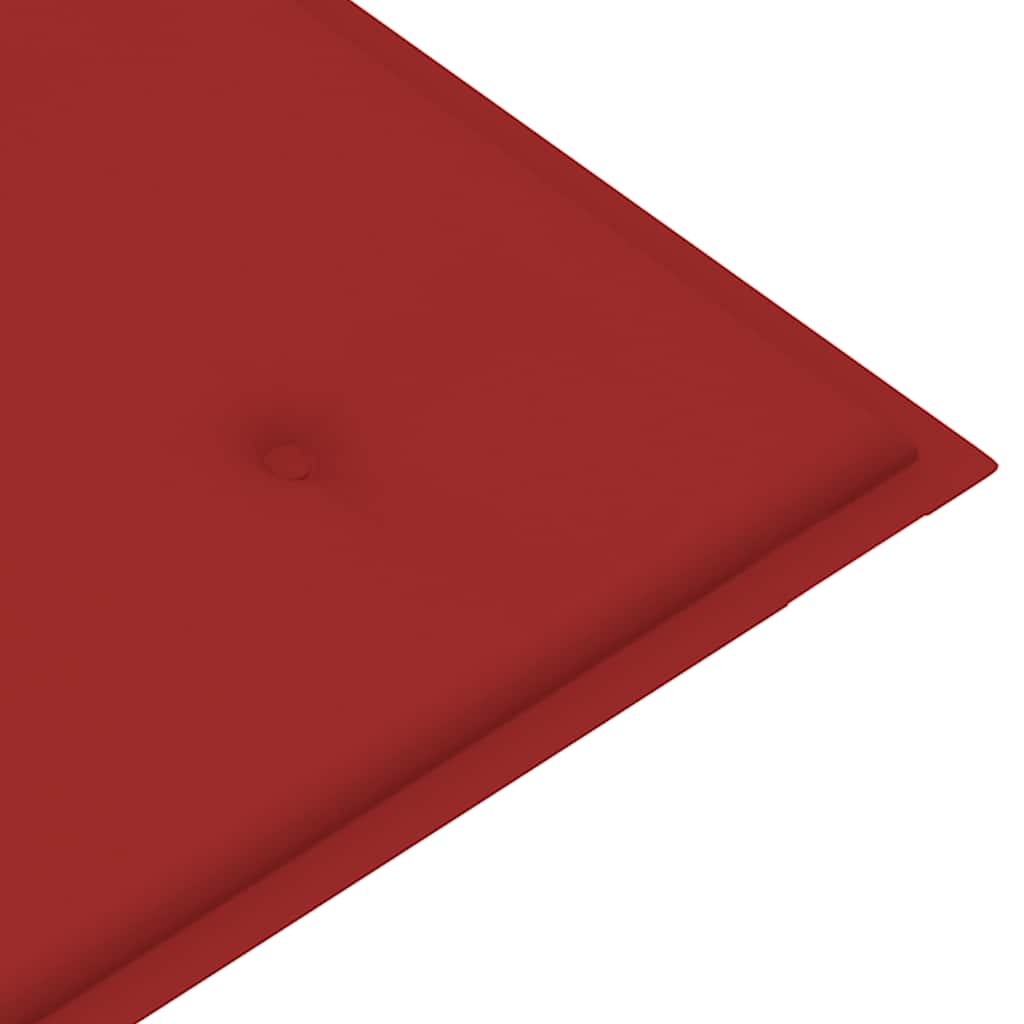 Stablebenk med pute 128,5 cm heltre teak