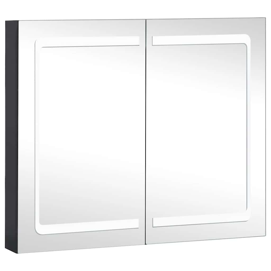 LED-speilskap til bad 80x12,2x68 cm