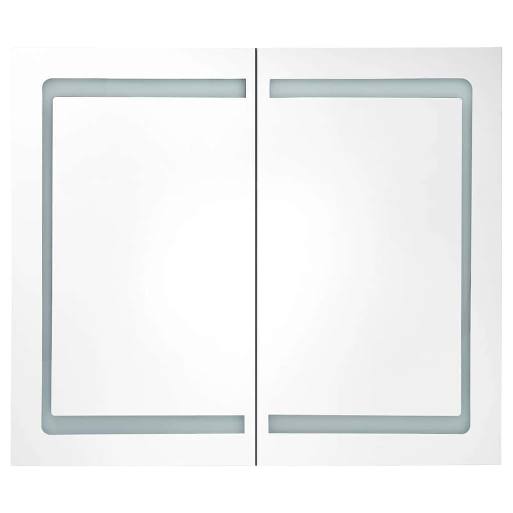 LED-speilskap til bad 80x12,2x68 cm