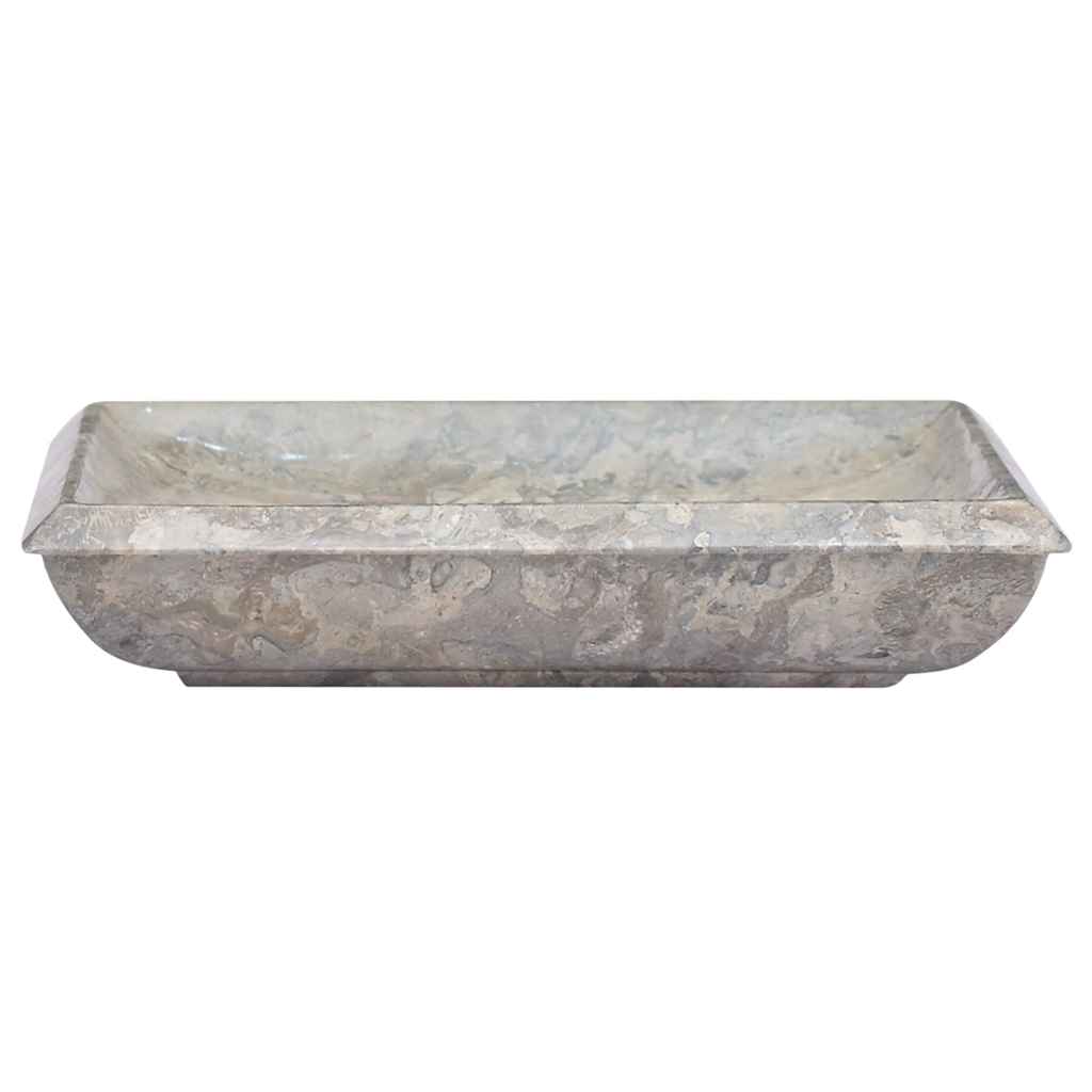 Baderomsvask 50x35x10 cm marmor grå