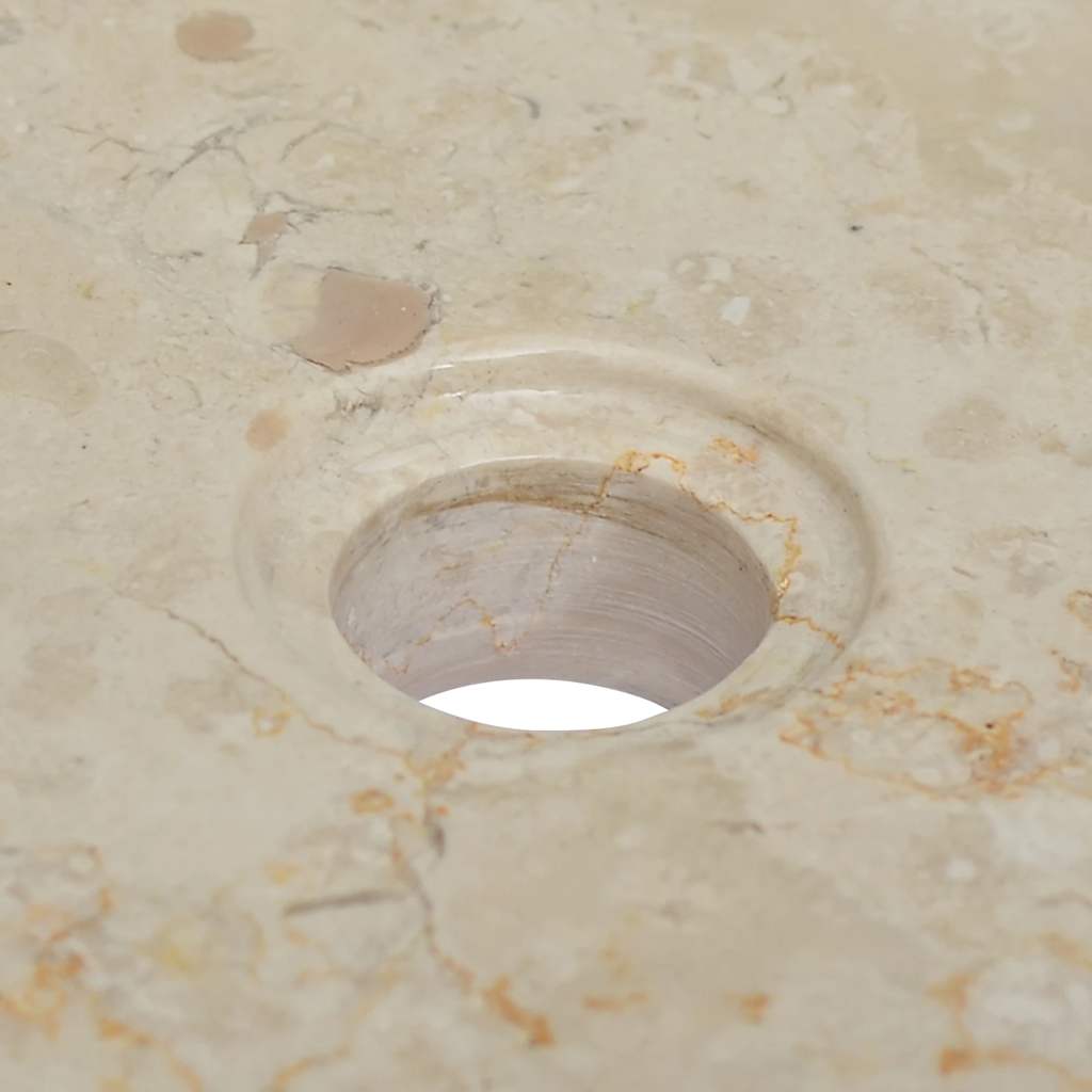 Baderomsvask 40x40x10 cm marmor kremhvit