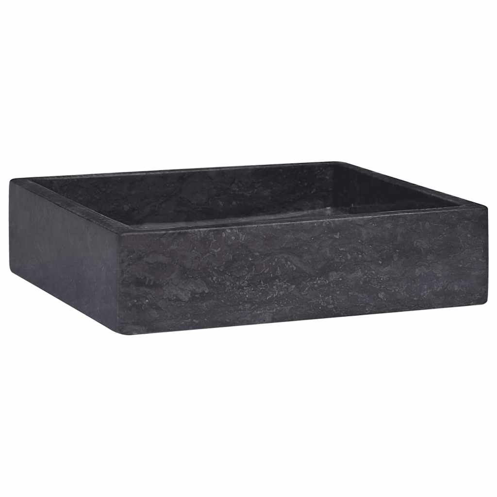 Baderomsvask 40x40x10 cm marmor Svart