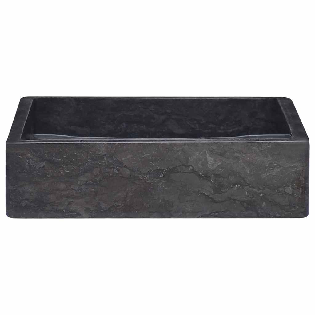 Baderomsvask 40x40x10 cm marmor Svart