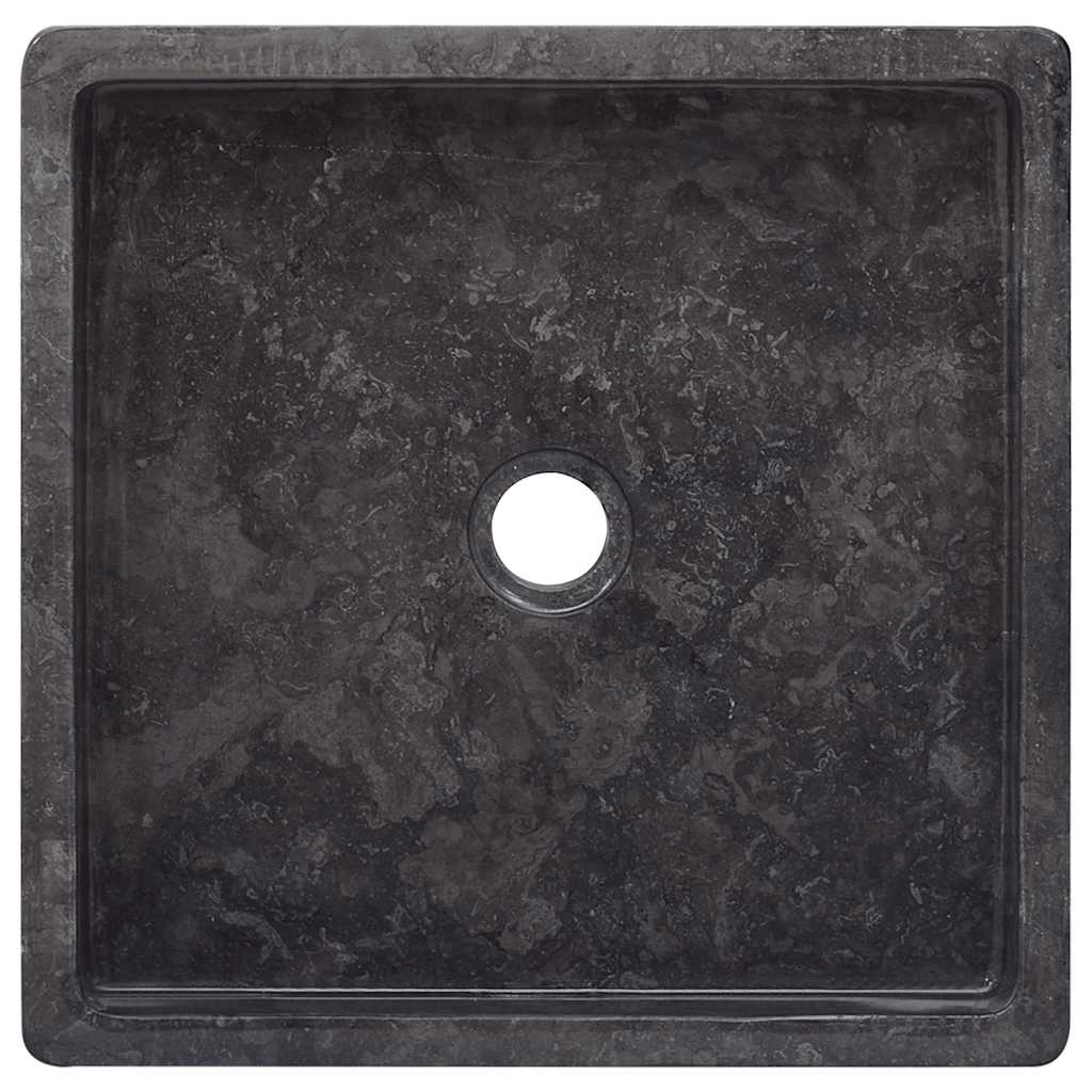 Baderomsvask 40x40x10 cm marmor Svart