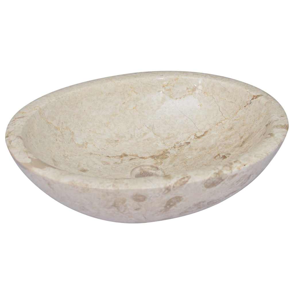 Baderomsvask 53x40x15 cm marmor kremhvit