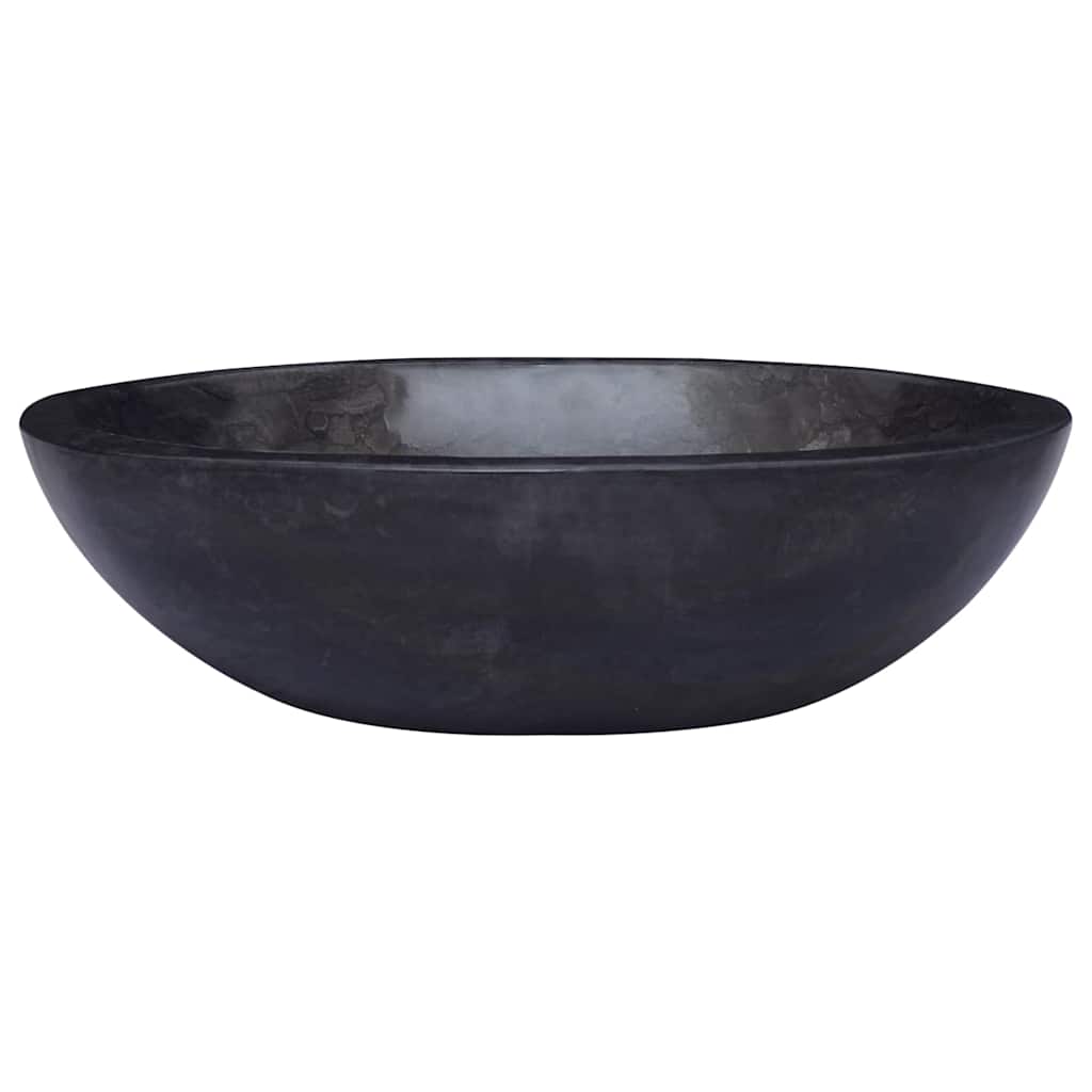 Baderomsvask 53x40x15 cm marmor Svart