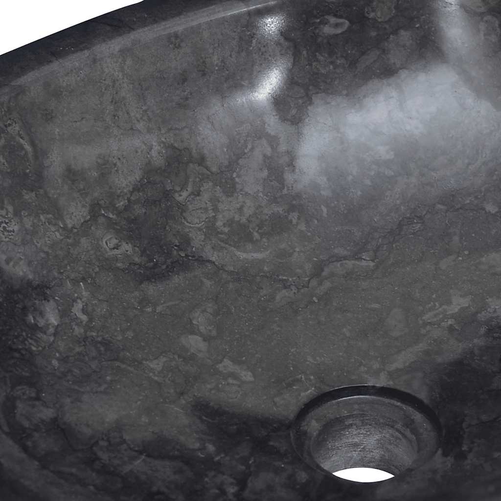 Baderomsvask 53x40x15 cm marmor Svart