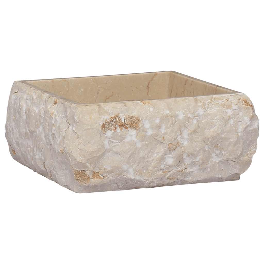 Baderomsvask 30x30x13 cm marmor kremhvit
