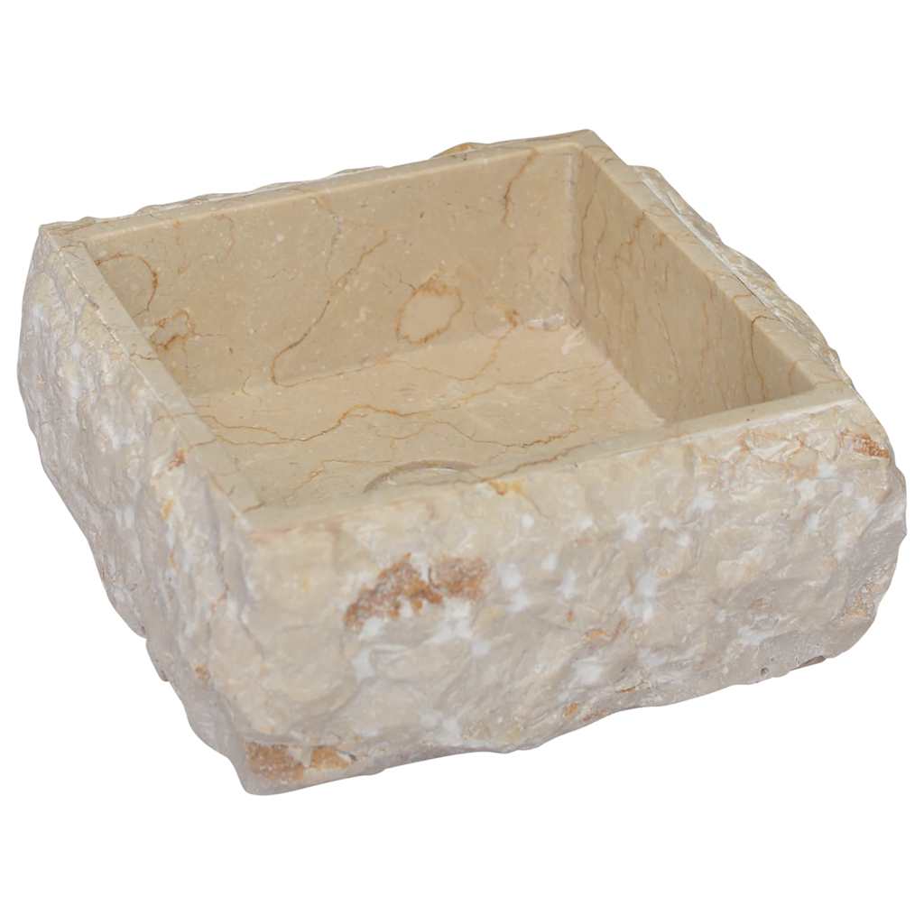 Baderomsvask 30x30x13 cm marmor kremhvit