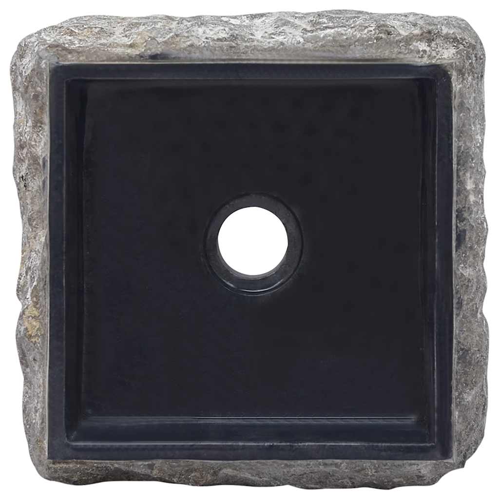 Baderomsvask 30x30x13 cm marmor Svart