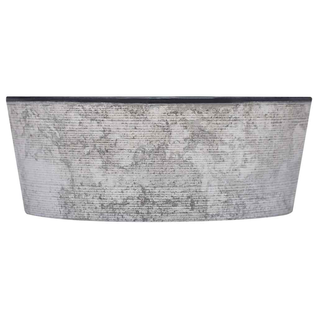 Baderomsvask Ø40x15 cm marmor Svart