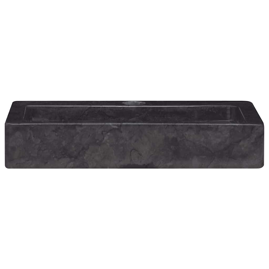Baderomsvask 38x24x6,5 cm marmor Svart