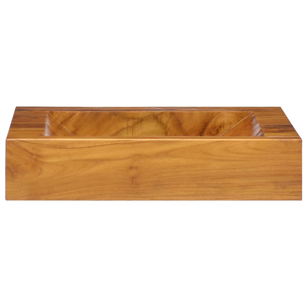 Baderomsvask heltre teak 50x35x10 cm