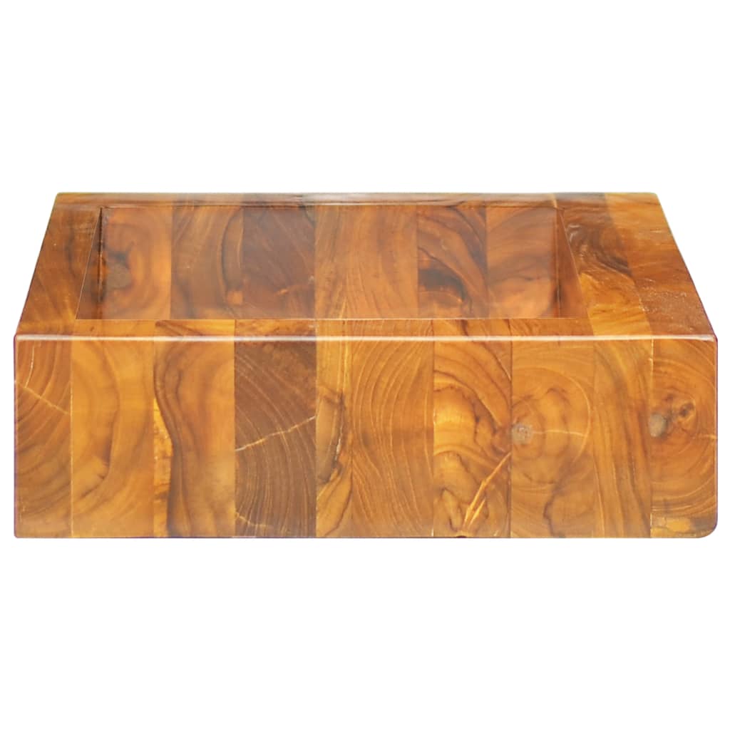 Baderomsvask heltre teak 50x35x10 cm