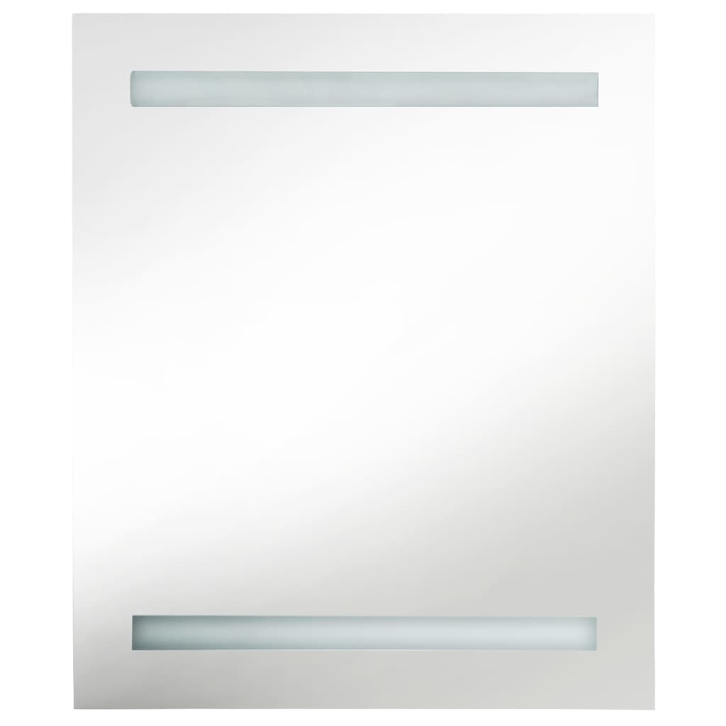 Baderomsspeil LED Speilskap til bad blank Hvit 50x14x60 cm