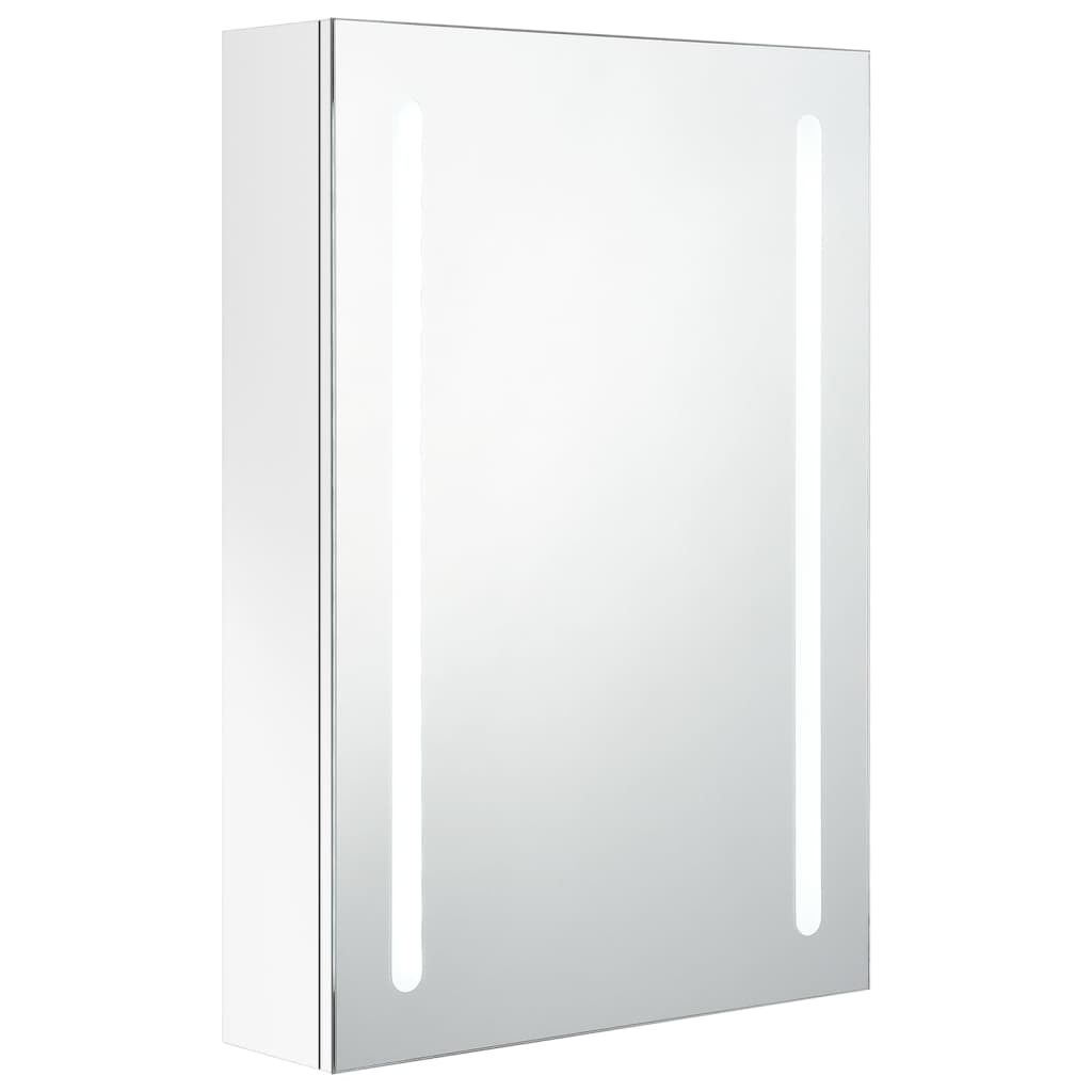 Baderomsspeil LED Speilskap til bad blank Hvit 50x13x70 cm