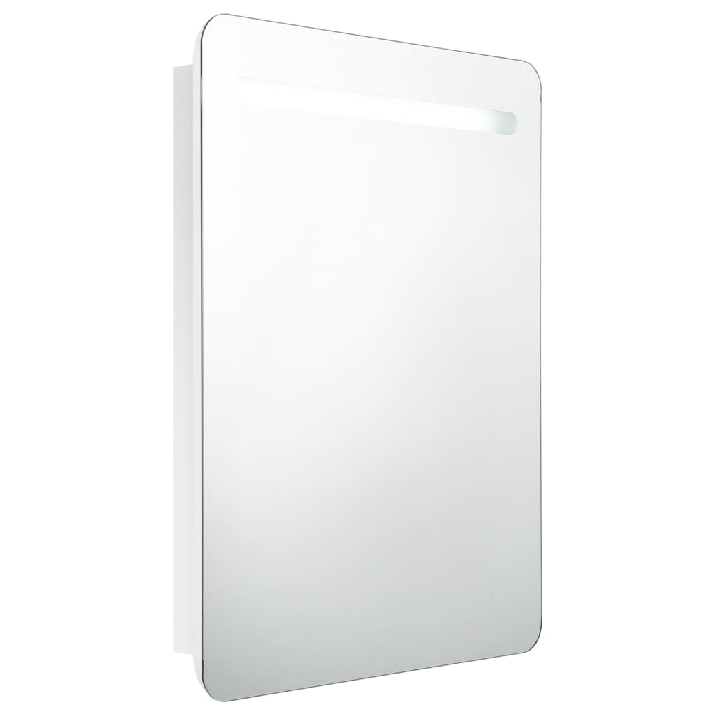 Baderomsspeil LED Speilskap til bad blank Hvit 60x11x80 cm