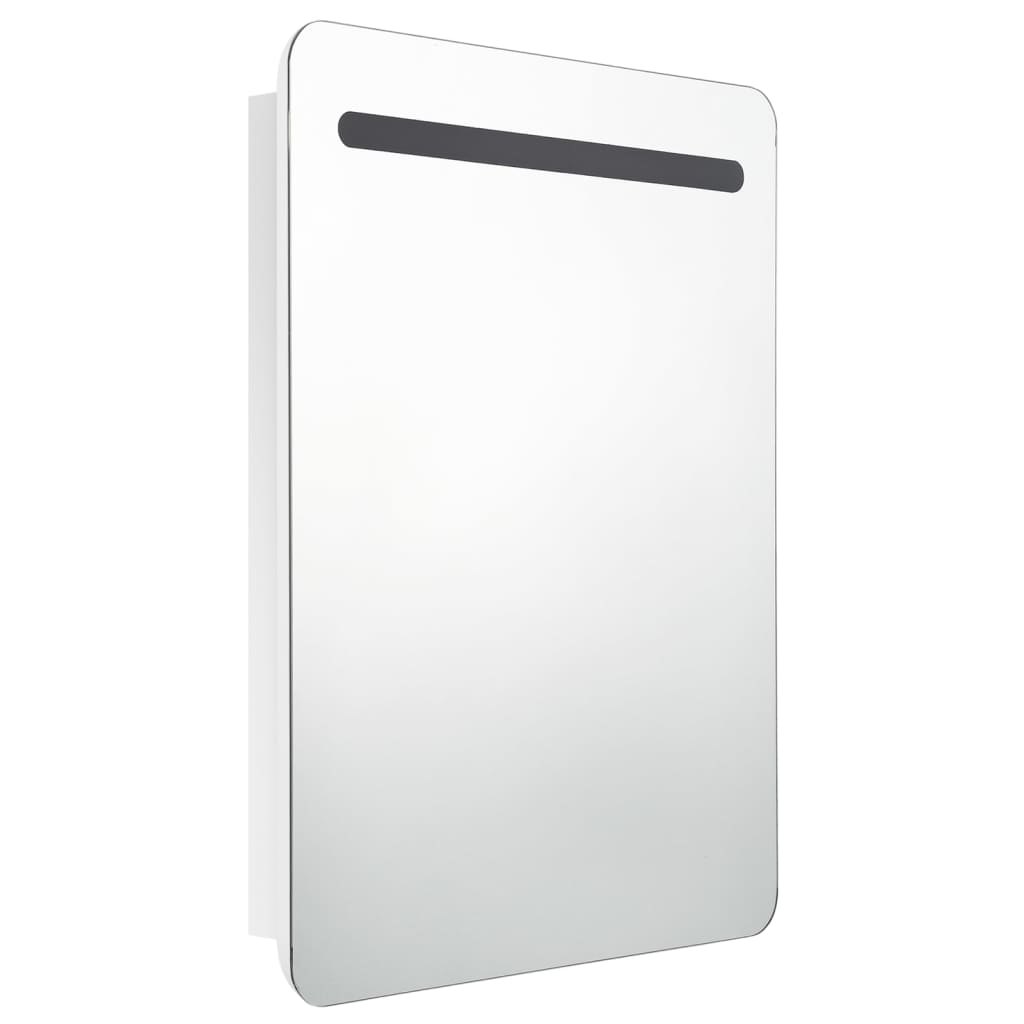 Baderomsspeil LED Speilskap til bad blank Hvit 60x11x80 cm