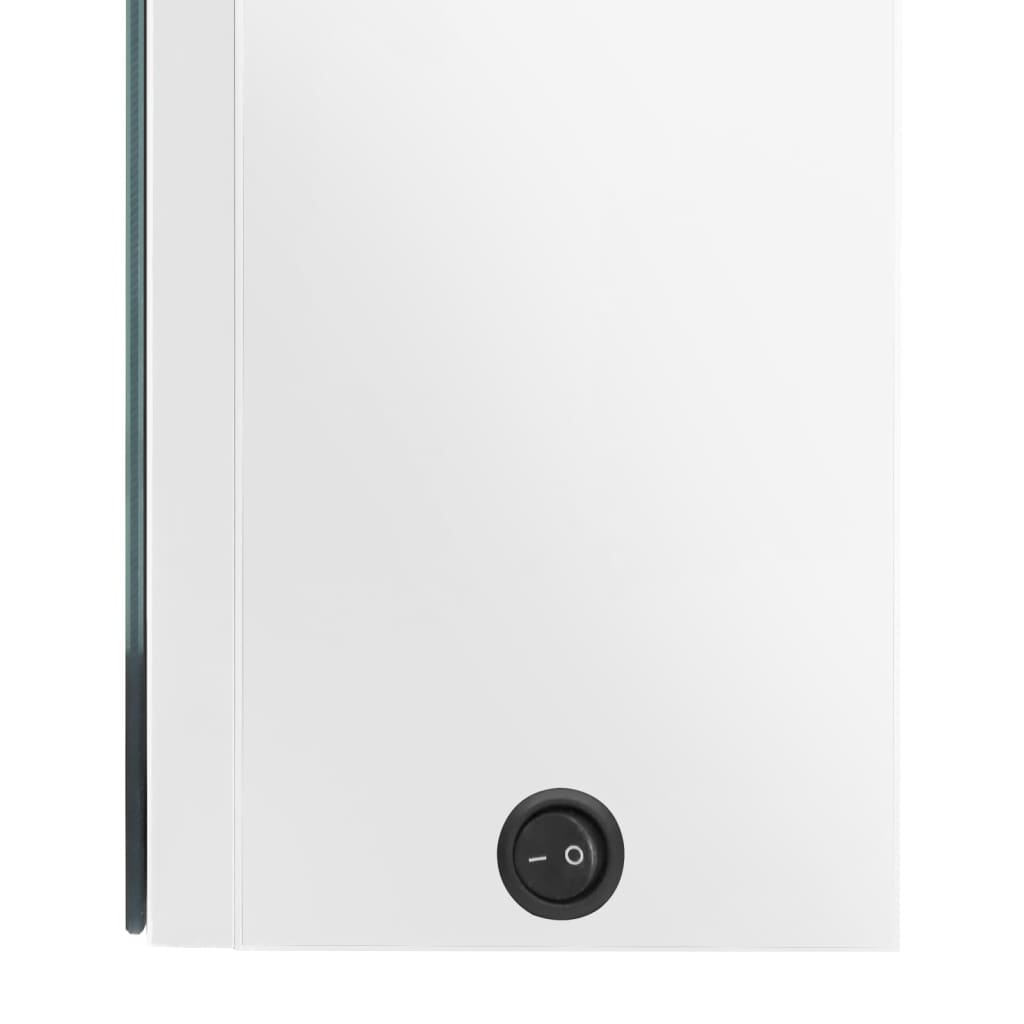 Baderomsspeil LED Speilskap til bad blank Hvit 80x12x68 cm