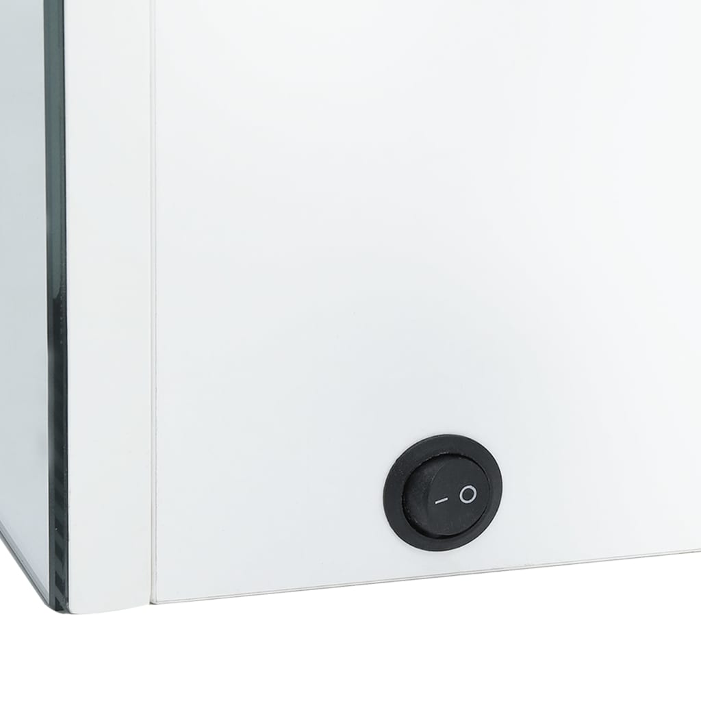 Baderomsspeil LED Speilskap til bad blank Hvit 62x14x60 cm