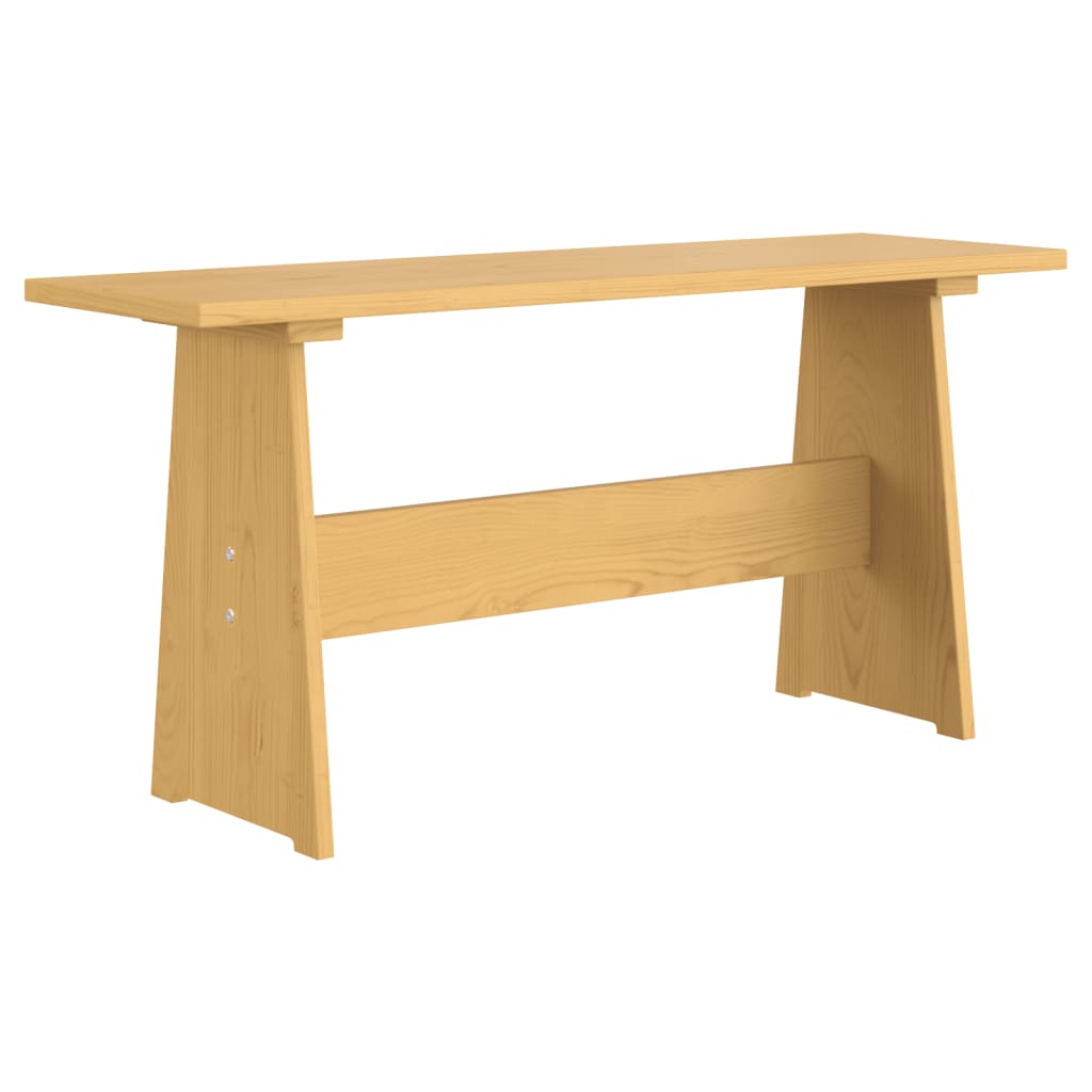 Spisebord med benk REINE honningbrun heltre furu
