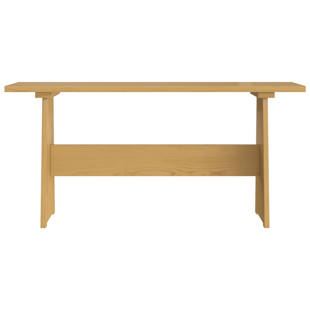 Spisebord med benk REINE honningbrun heltre furu