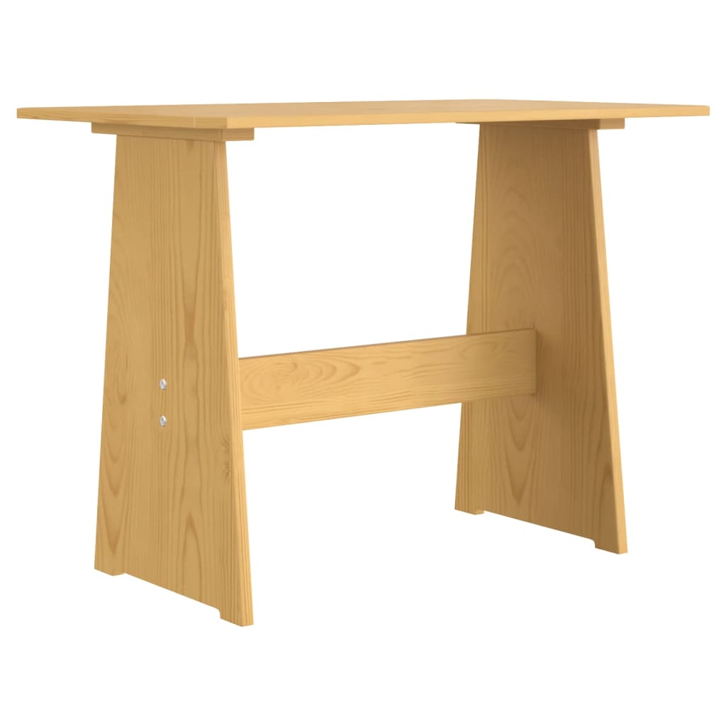 Spisebord med benk REINE honningbrun heltre furu
