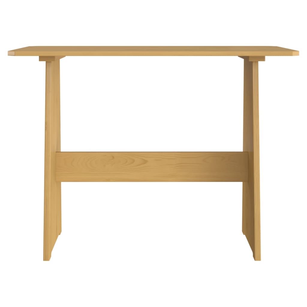 Spisebord med benk REINE honningbrun heltre furu