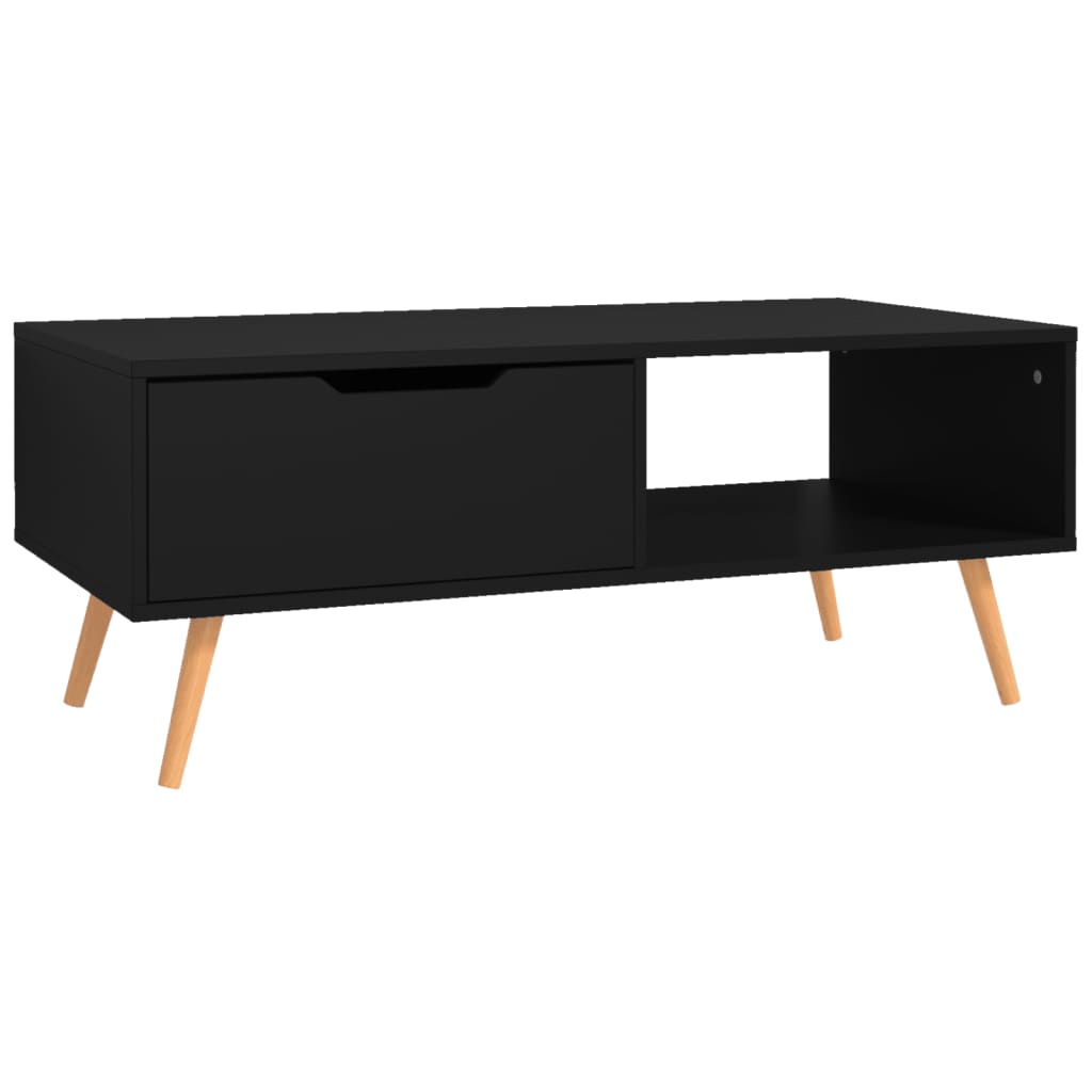 Salongbord Sofabord Svart 100x49,5x43 cm