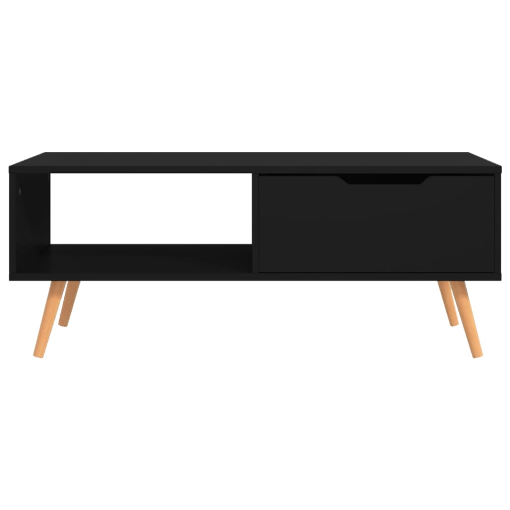 Salongbord Sofabord Svart 100x49,5x43 cm