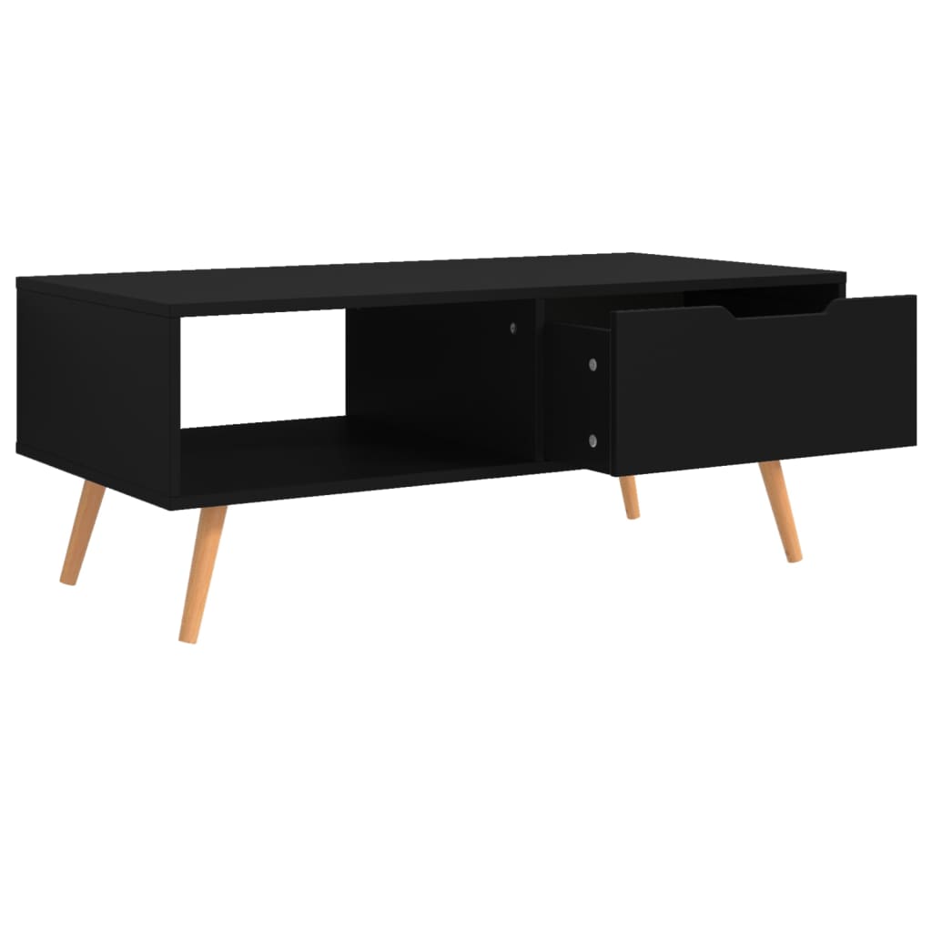 Salongbord Sofabord Svart 100x49,5x43 cm