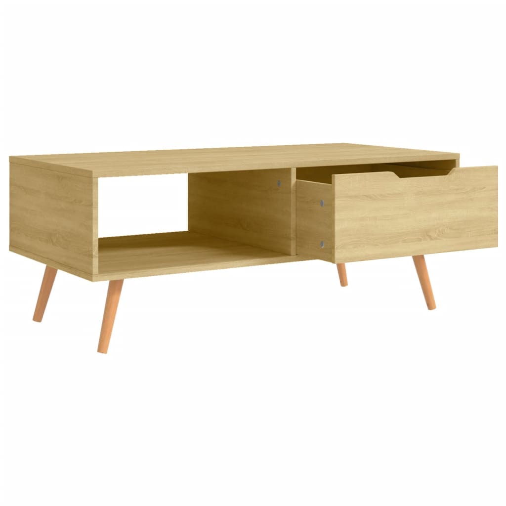 Salongbord Sofabord Sonoma Eik 100x49,5x43 cm