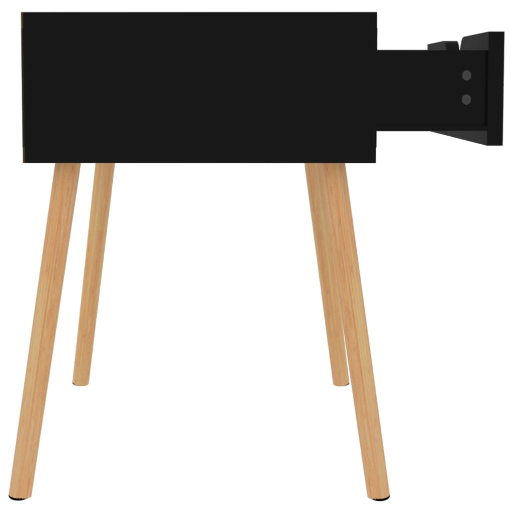 Nattbord Sengbord Høyglans Svart 40x40x56 cm