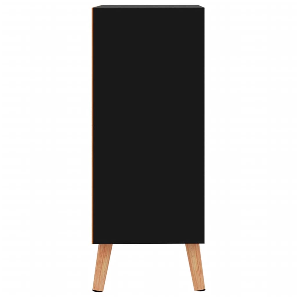 Skjenk Høyglans Svart 60x30x72 cm