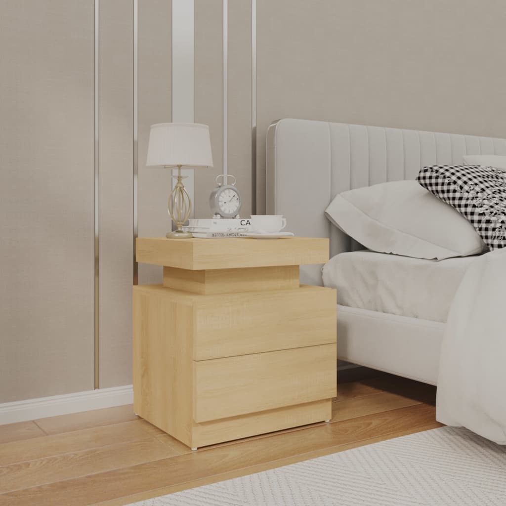 Nattbord Sengbord Sonoma Eik 45x35x52 cm