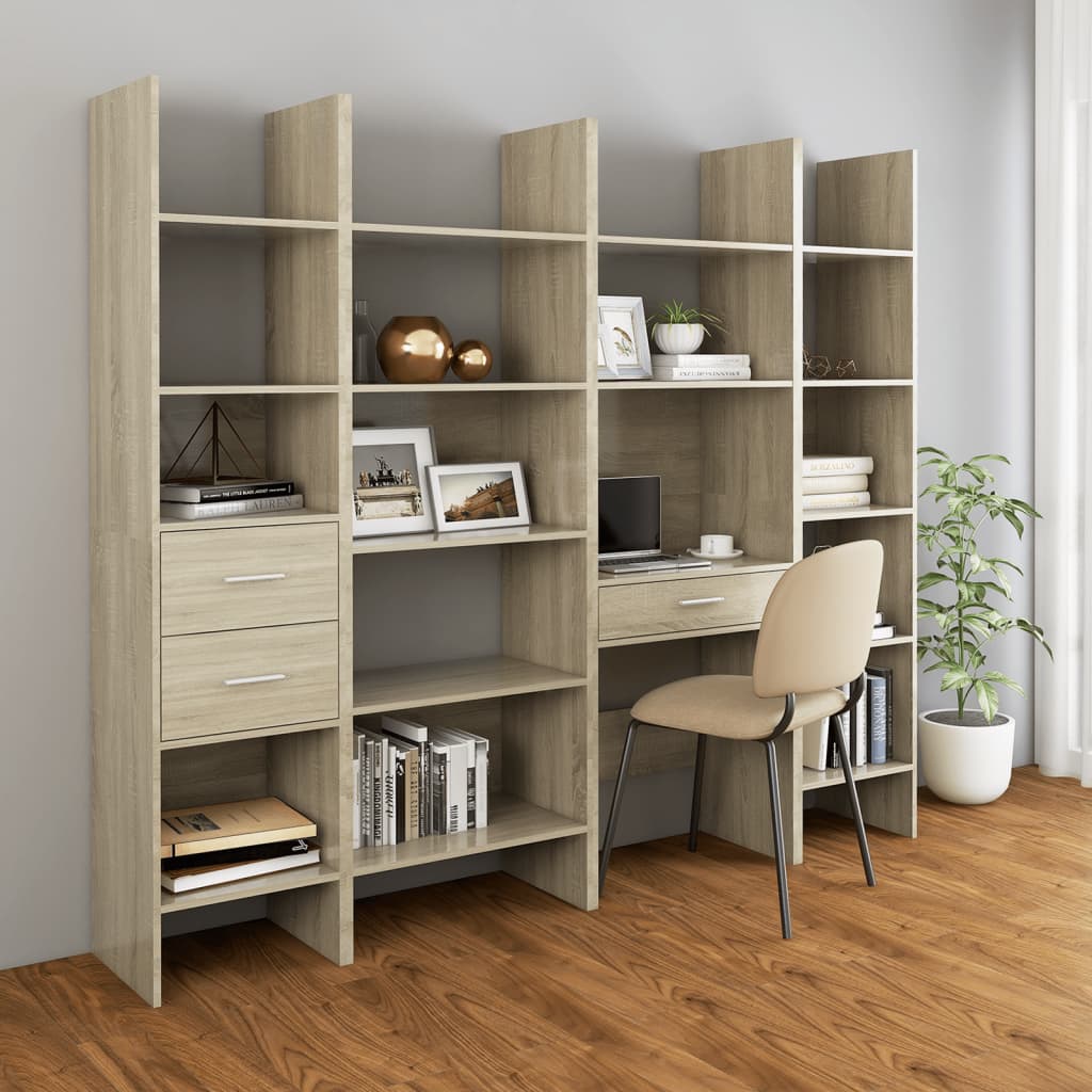 Bokhylle Sonoma Eik 40x35x180 cm