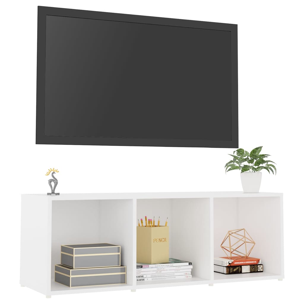 TV-Møbel Hvit TV-benk 107x35x37 cm